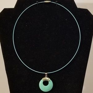 Gemstone Go-Go Memory Wire Necklace